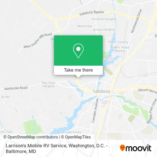 Larrison's Mobile RV Service map