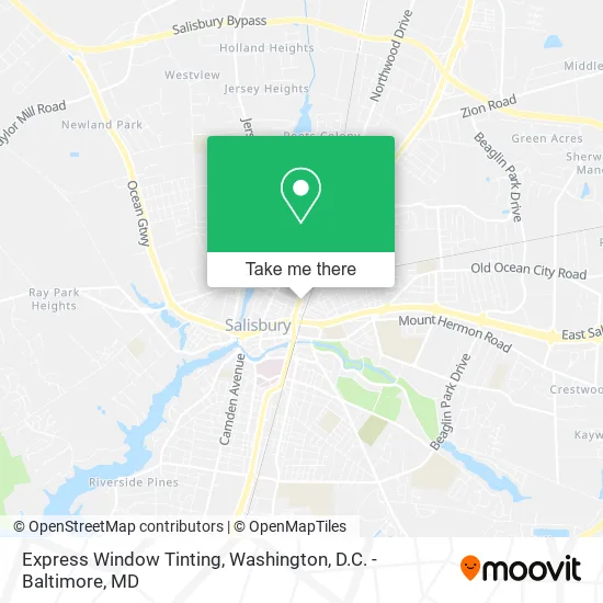 Express Window Tinting map
