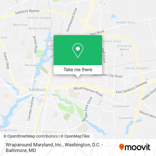 Wraparound Maryland, Inc. map