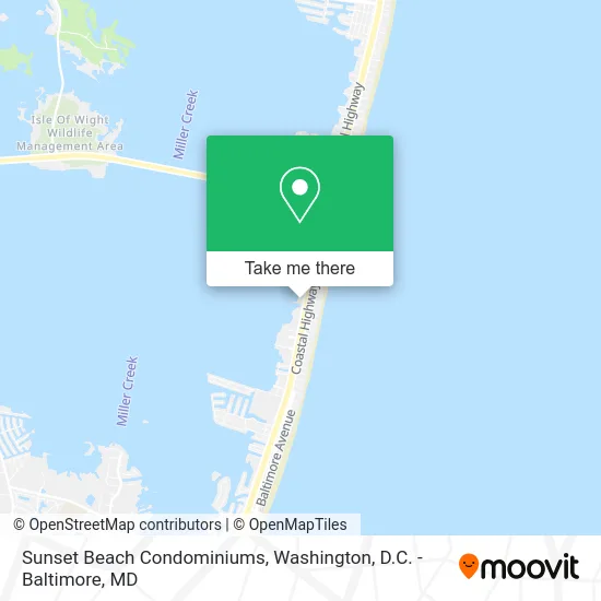 Sunset Beach Condominiums map