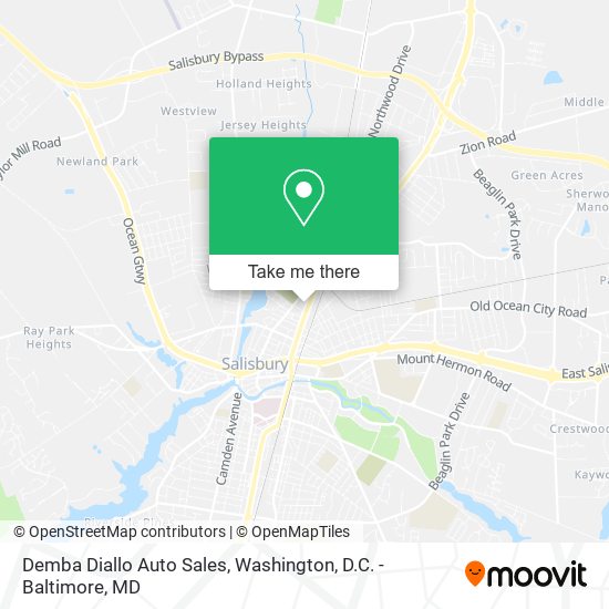 Demba Diallo Auto Sales map