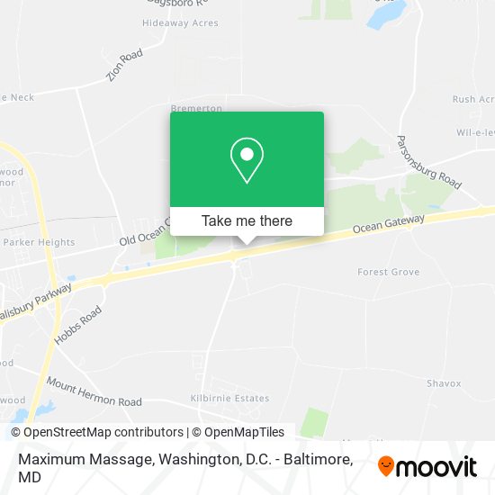 Mapa de Maximum Massage