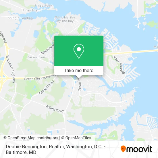 Debbie Bennington, Realtor map