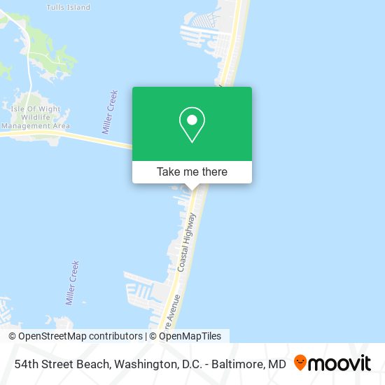 54th Street Beach map