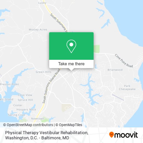 Physical Therapy Vestibular Rehabilitation map