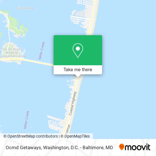 Ocmd Getaways map