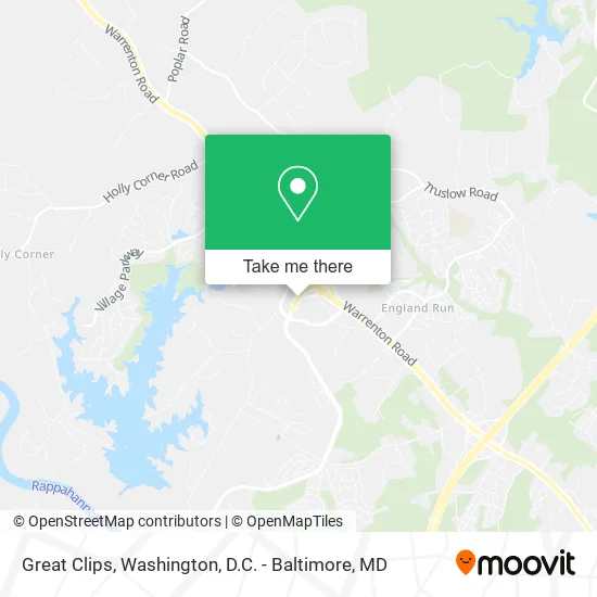 Great Clips map