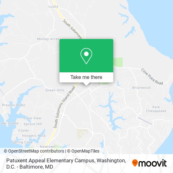 Patuxent Appeal Elementary Campus map