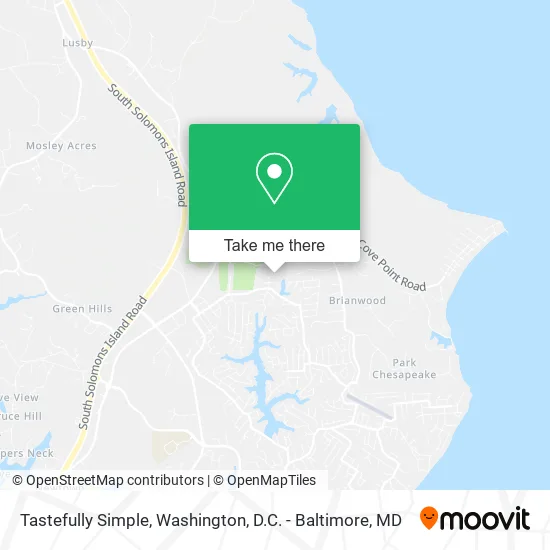 Tastefully Simple map