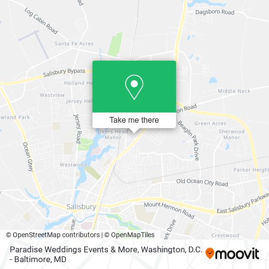 Mapa de Paradise Weddings Events & More