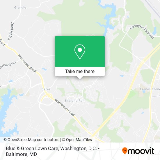 Blue & Green Lawn Care map