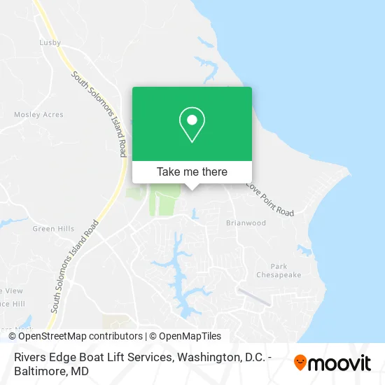 Rivers Edge Boat Lift Services map