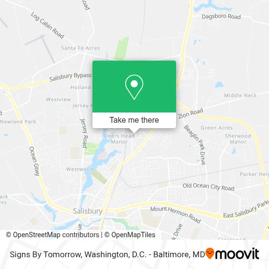 Signs By Tomorrow map