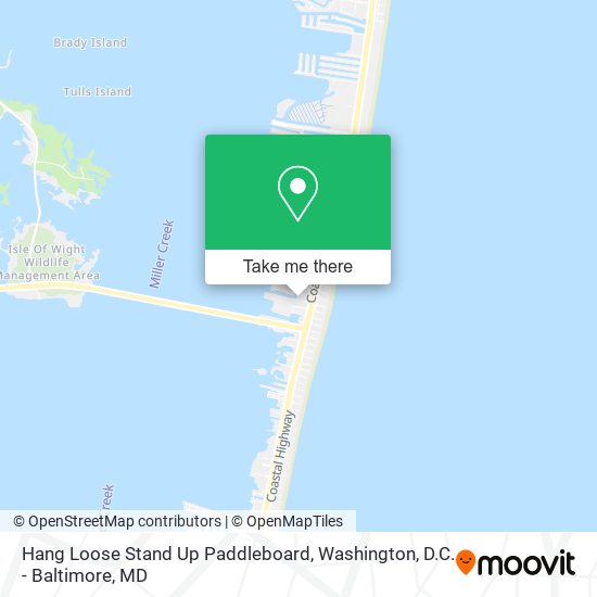 Hang Loose Stand Up Paddleboard map