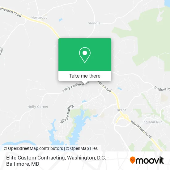 Elite Custom Contracting map