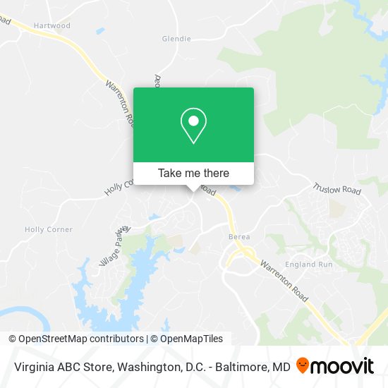 Mapa de Virginia ABC Store