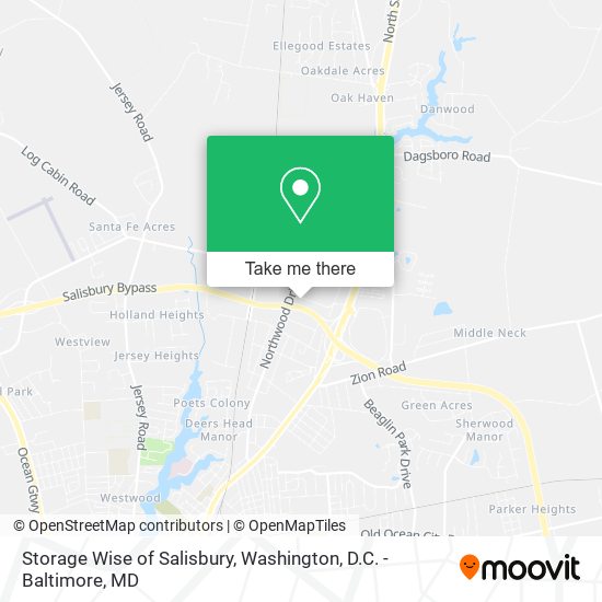 Mapa de Storage Wise of Salisbury