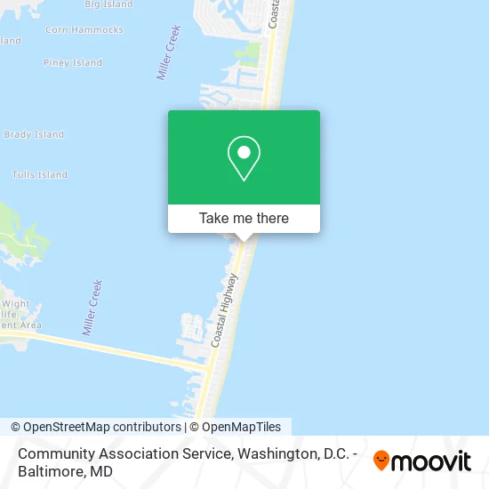 Community Association Service map