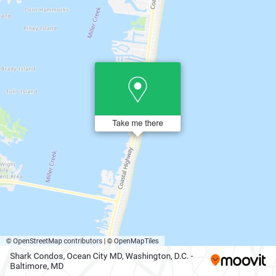 Shark Condos, Ocean City MD map