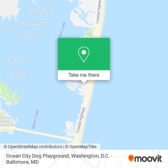 Ocean City Dog Playground map