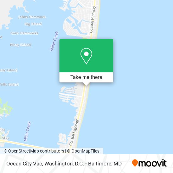 Mapa de Ocean City Vac