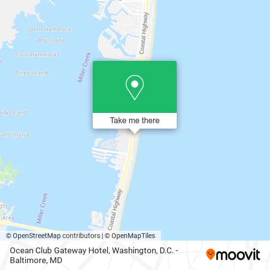 Ocean Club Gateway Hotel map