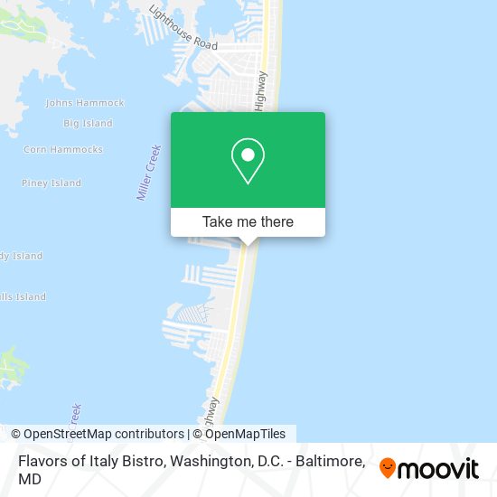 Mapa de Flavors of Italy Bistro