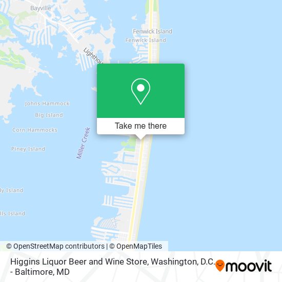 Higgins Liquor Beer and Wine Store map