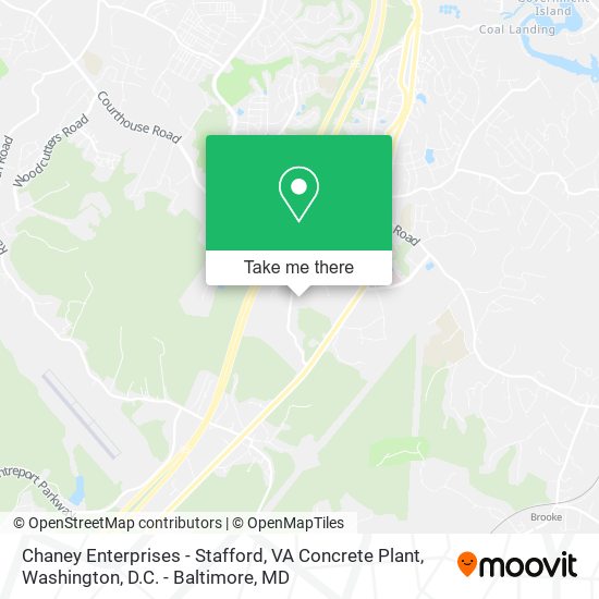 Mapa de Chaney Enterprises - Stafford, VA Concrete Plant