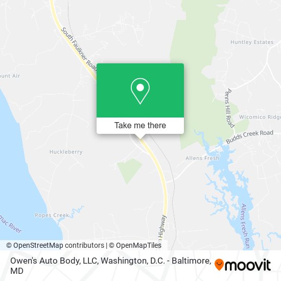 Mapa de Owen's Auto Body, LLC
