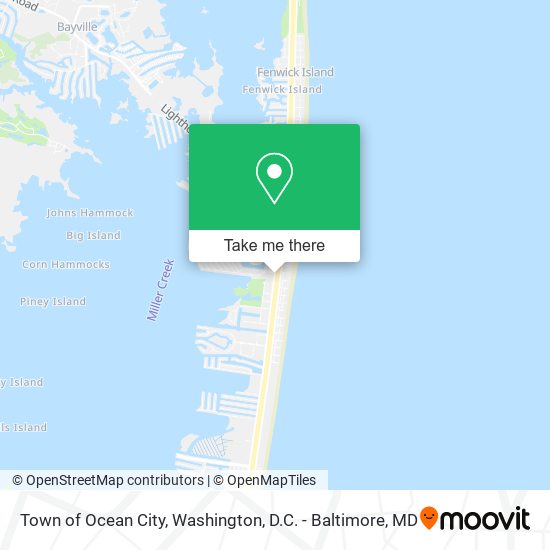 Town of Ocean City map
