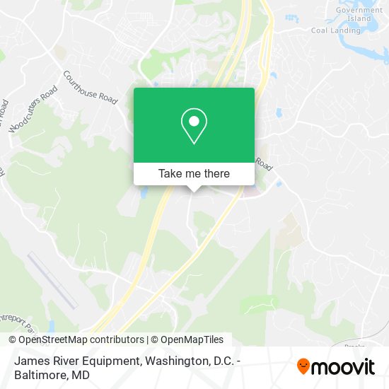 Mapa de James River Equipment