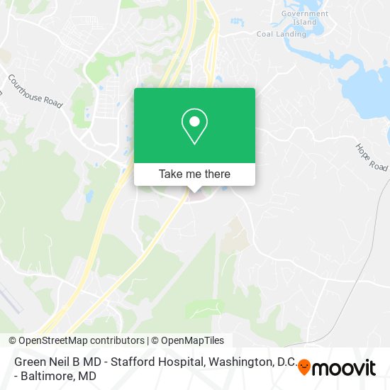 Green Neil B MD - Stafford Hospital map