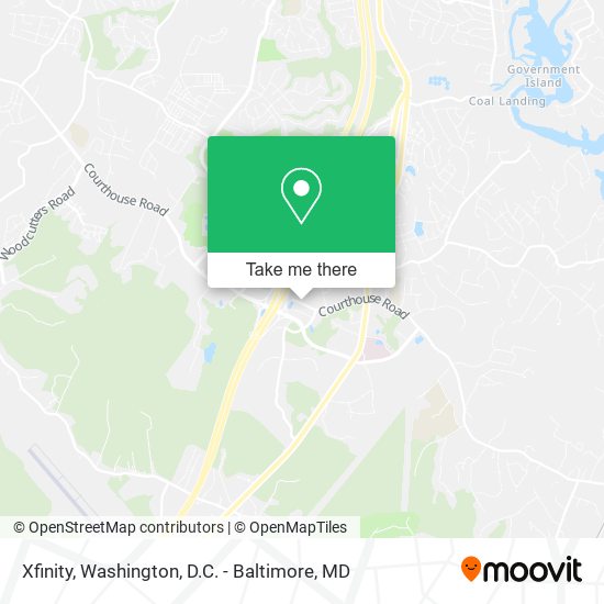 Mapa de Xfinity