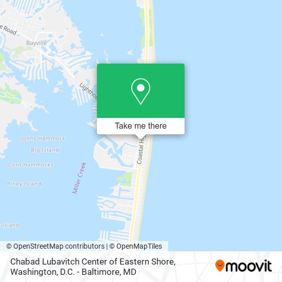 Chabad Lubavitch Center of Eastern Shore map