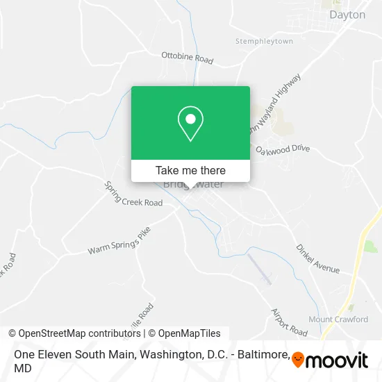 One Eleven South Main map