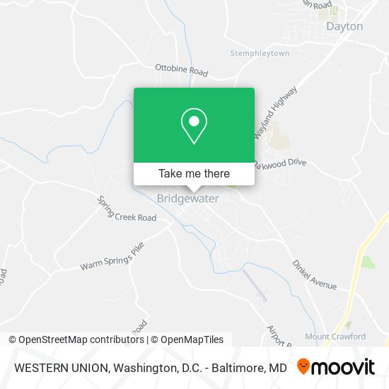 WESTERN UNION map