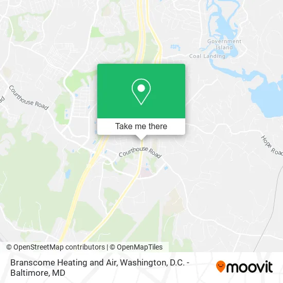 Branscome Heating and Air map