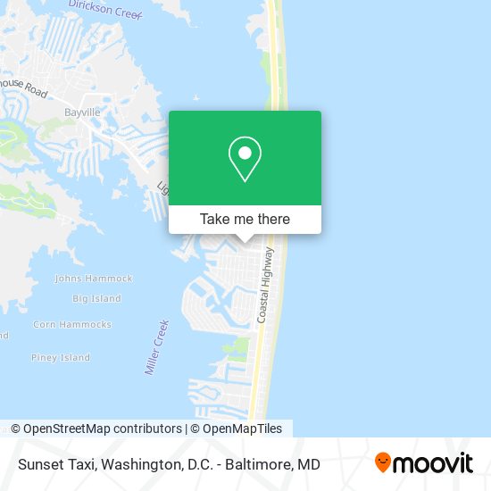 Sunset Taxi map