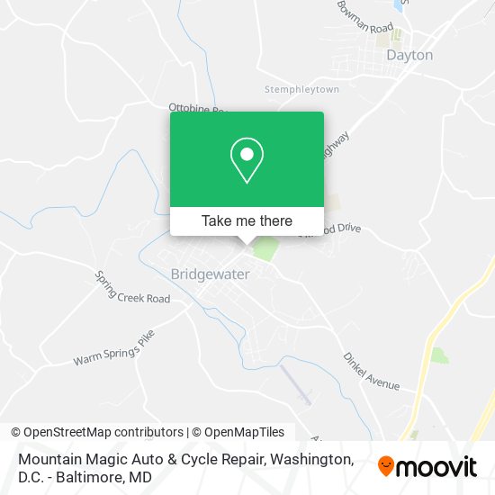 Mountain Magic Auto & Cycle Repair map