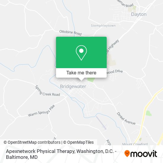 Apexnetwork Physical Therapy map