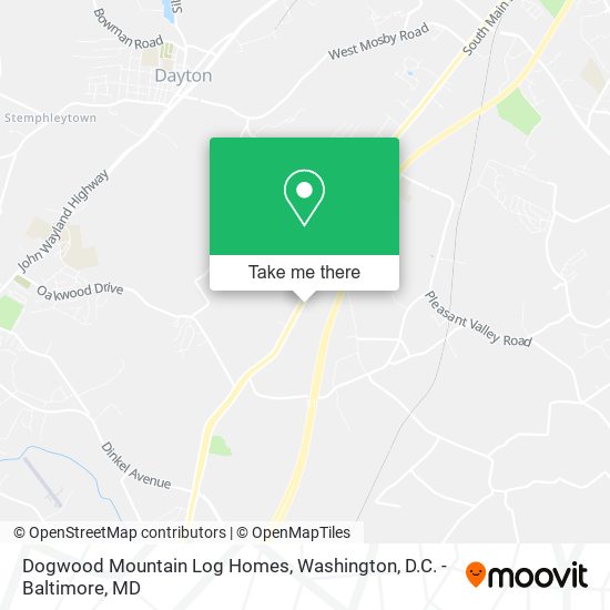 Dogwood Mountain Log Homes map