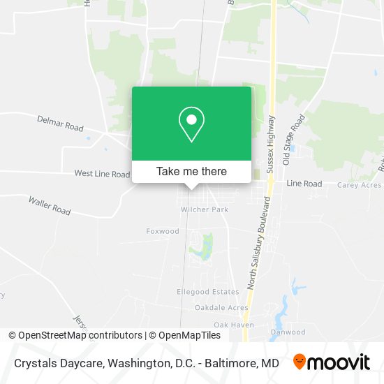 Crystals Daycare map