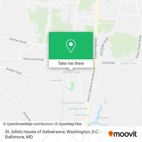 Mapa de St John's House of Deliverance