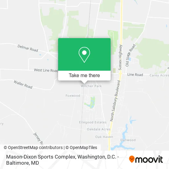 Mapa de Mason-Dixon Sports Complex