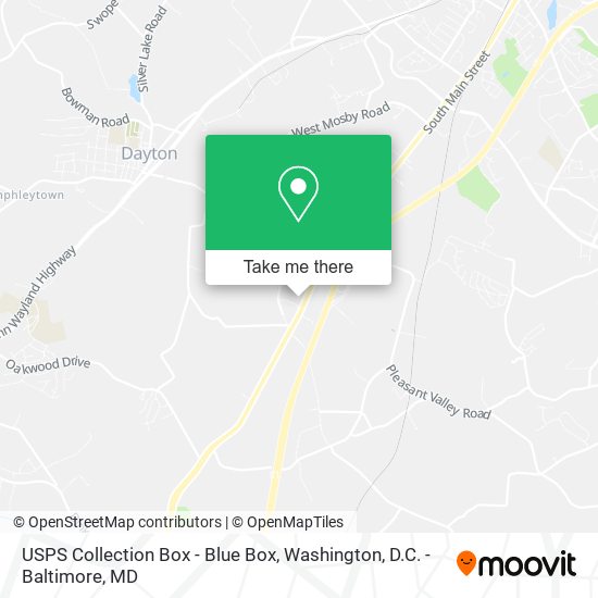 USPS Collection Box - Blue Box map