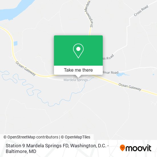 Station 9 Mardela Springs FD map