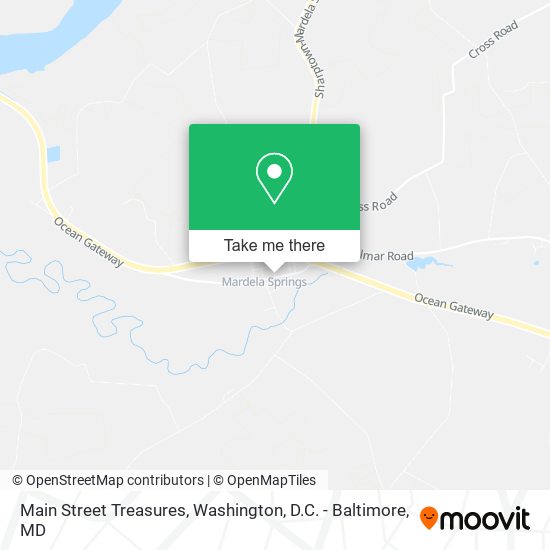 Main Street Treasures map