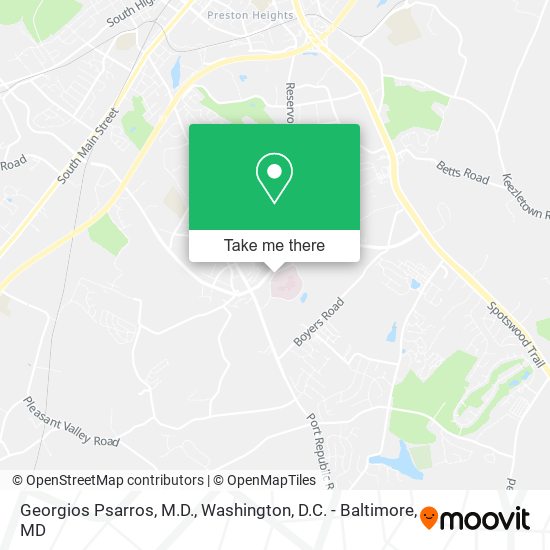 Georgios Psarros, M.D. map