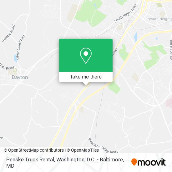 Penske Truck Rental map
